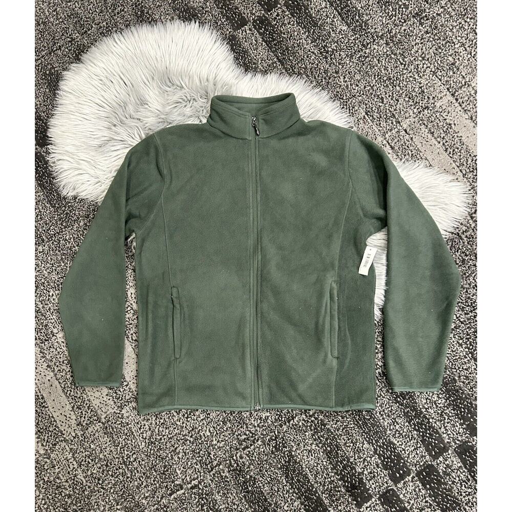 Amazon Essentials‎ Men's Full-zip Polar Fleece Jacket, Dark green Medium